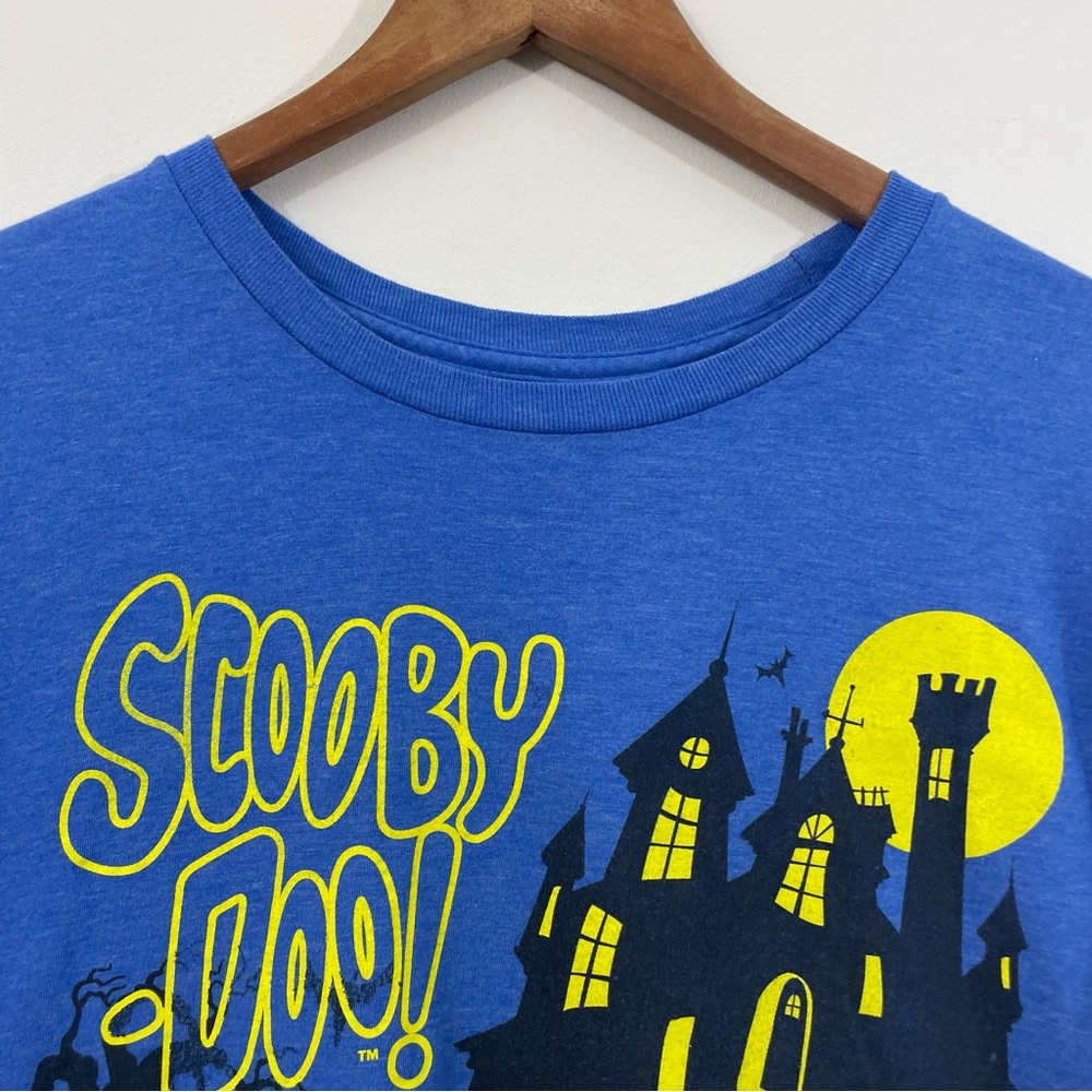 Scooby Doo T-Shirt XL Blue Retro Graphic 90s Cartoon Tee Nostalgia Dog Ghost - Picture 6 of 16